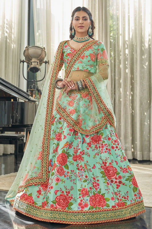 Art Silk Embroidery A Line Lehenga Choli NCLC10110229