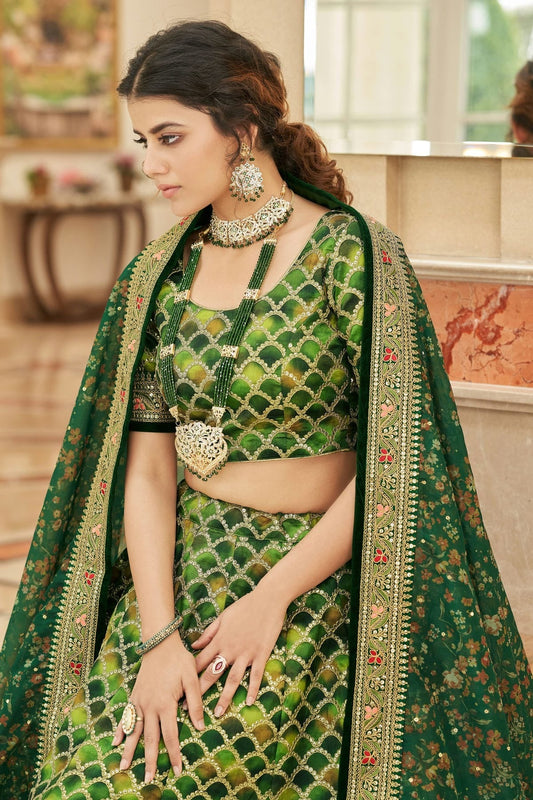 Art Silk Embroidery A Line Lehenga Choli NCLC10110232