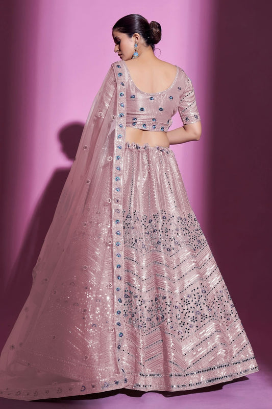 Baby Pink Embroidery Gota Silk Lehenga Choli NCLD10810322