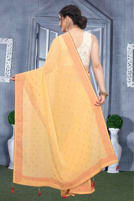 Beige Georgette Party Wear Saree NCSD11210682