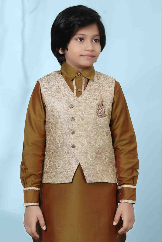 Beige Jacquard Jacket NCBW10710725