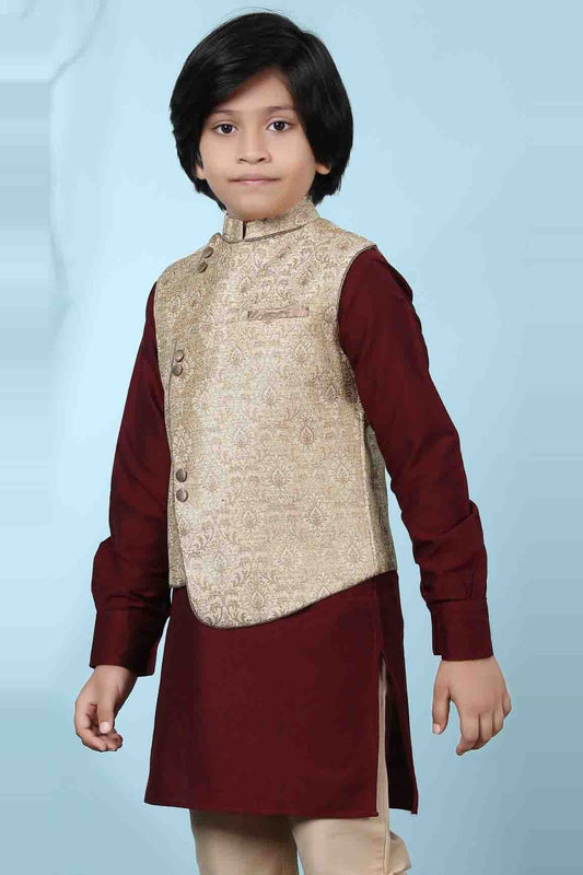 Beige Jacquard Jacket  NCBW10710726