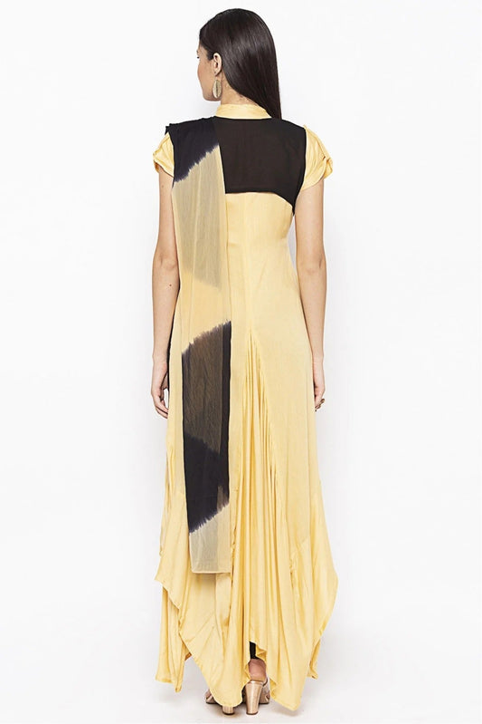 Beige Plus Size Cotton Embroidery Pant Style Suit NCSS10710634