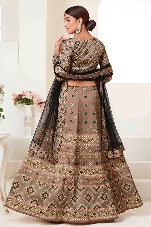 Beige Silk Designer Lehenga Choli NCLC12410145