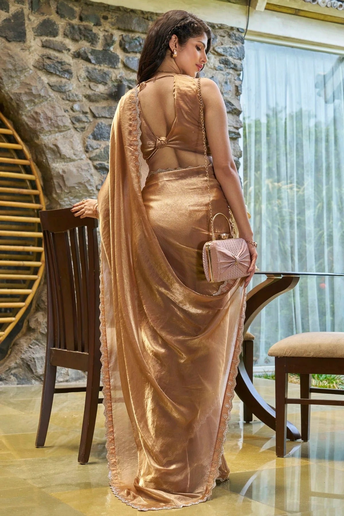 Beige Silk Designer Saree NCSD11210217