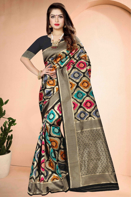 Black Banarasi Art Silk Traditional Saree NCSD11210776