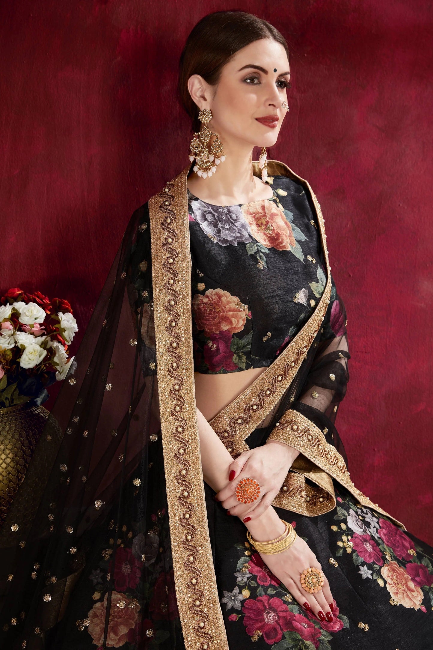 Black Banglori Silk Designer Lehenga Choli NCLC10110365