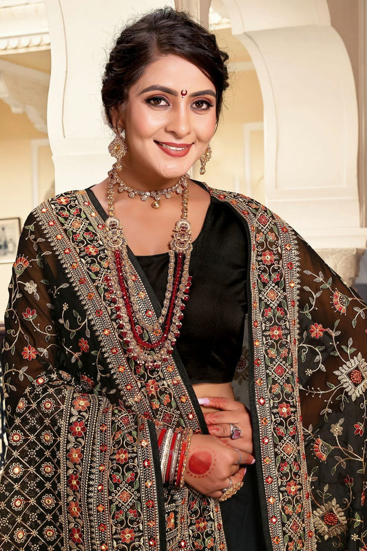 Black Georgette Designer Saree NCLC11210308