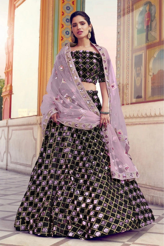 Black Imported Sequins Lehenga Choli NCLC10810553-10
