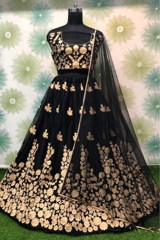 Black Net Lehenga Choli NCLC10210118