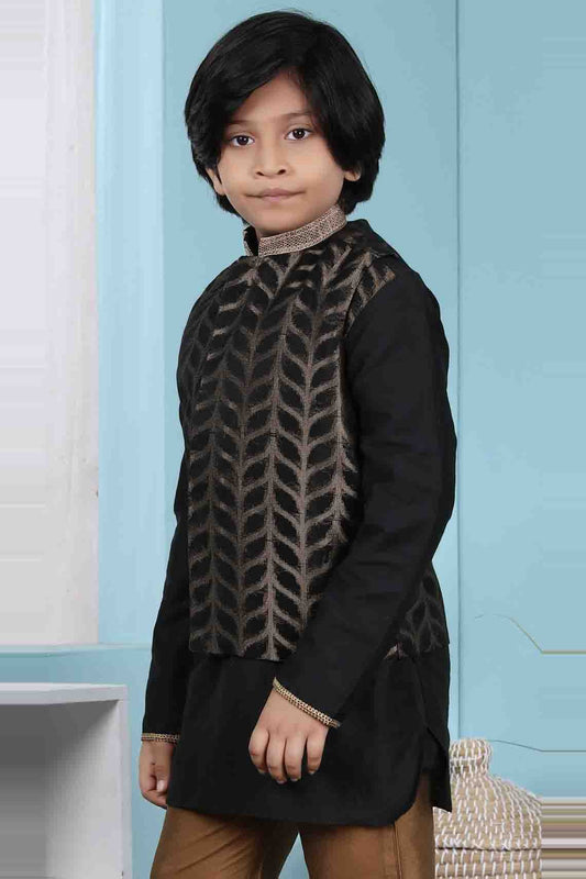 Black Silk Jacket  NCBW10710740