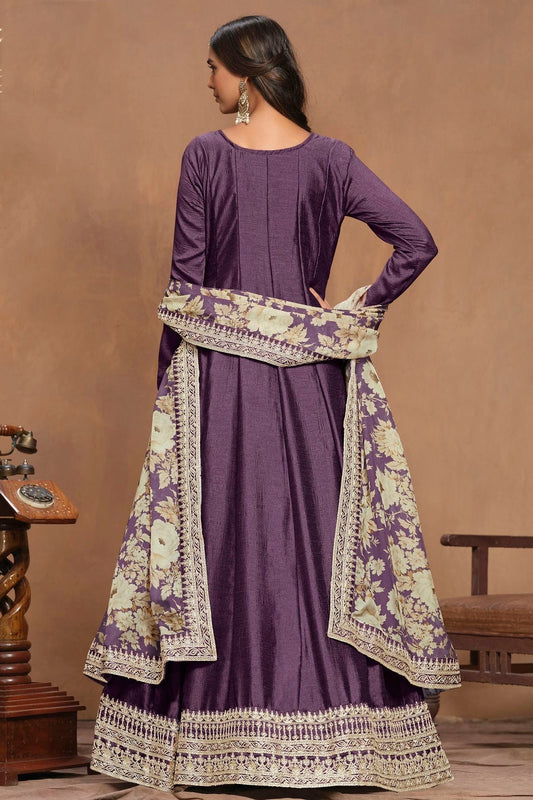 Blue Art Silk Anarkali Suit NCSM10510209