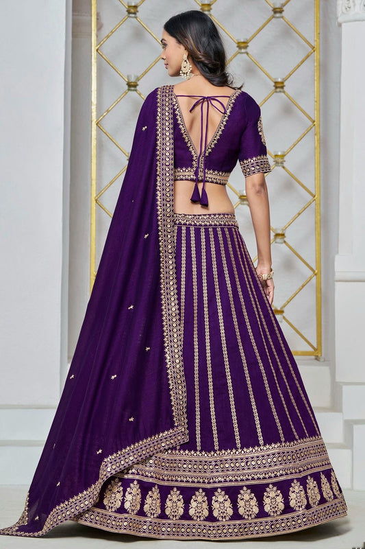 Blue Art Silk Lehenga Choli NCLC10510166