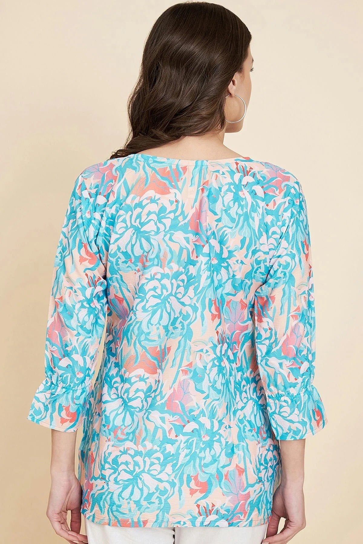 Blue Crush Crepe Readymade Top NCTP11112266