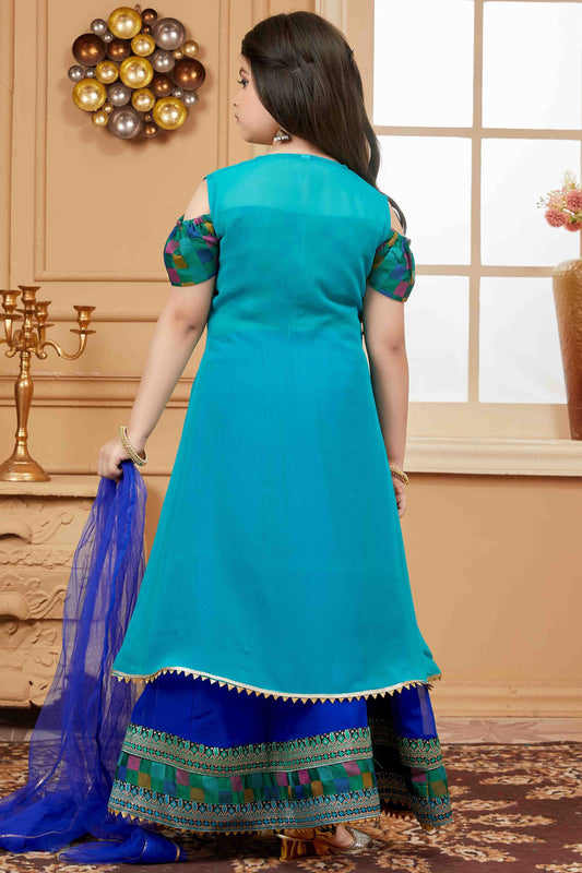 Blue Faux Georgette Lehenga Choli NCGW10710857