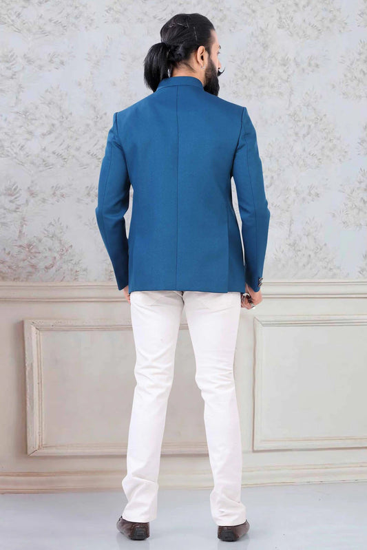 Blue Imported Jodhpuri Suit NCSH11310195