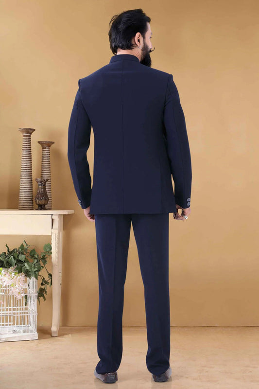 Blue Japanese Jodhpuri Suit NCSH11310193