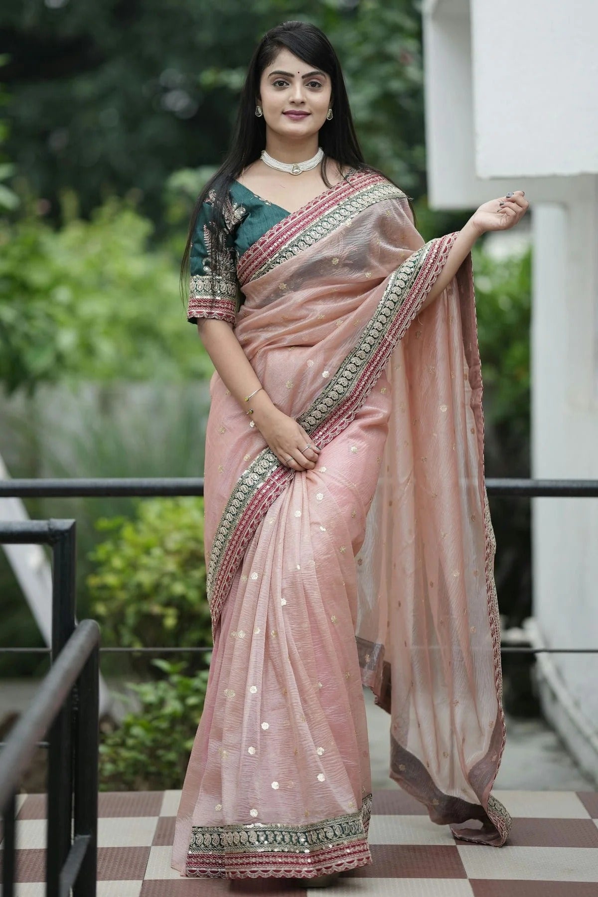 Brown Banarasi Crush Designer Saree NCSD11112191