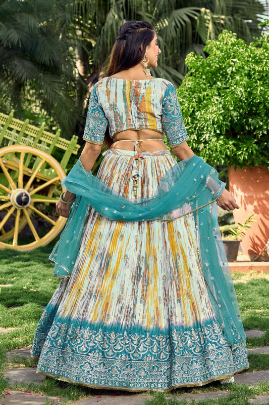 Chinon Embroidery A Line Lehenga Choli NCLC10110164