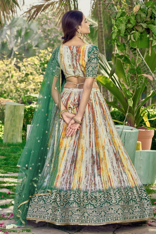 Chinon Embroidery A Line Lehenga Choli NCLC10110166