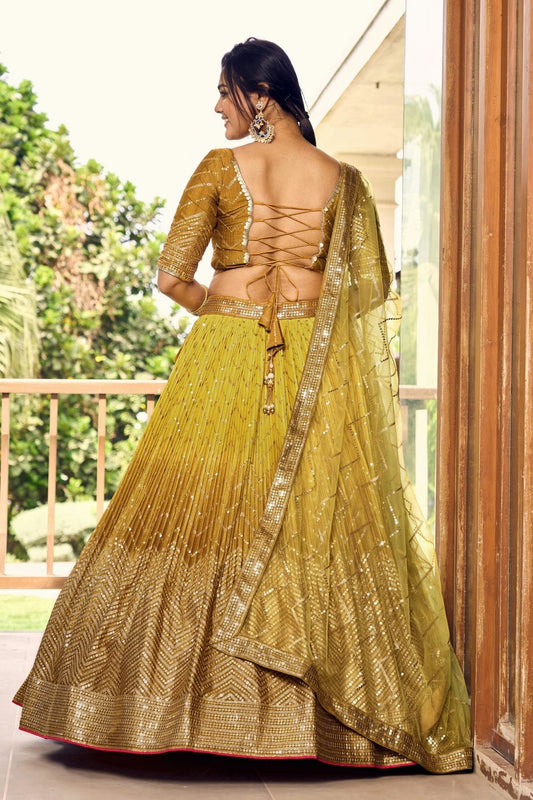 Chinon Embroidery A Line Lehenga Choli NCLC10110167