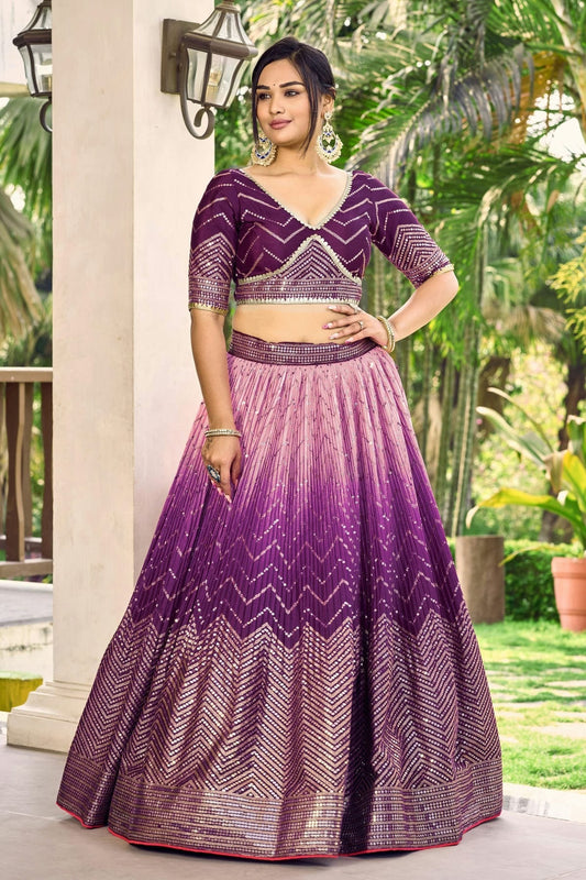 Chinon Embroidery A Line Lehenga Choli NCLC10110168