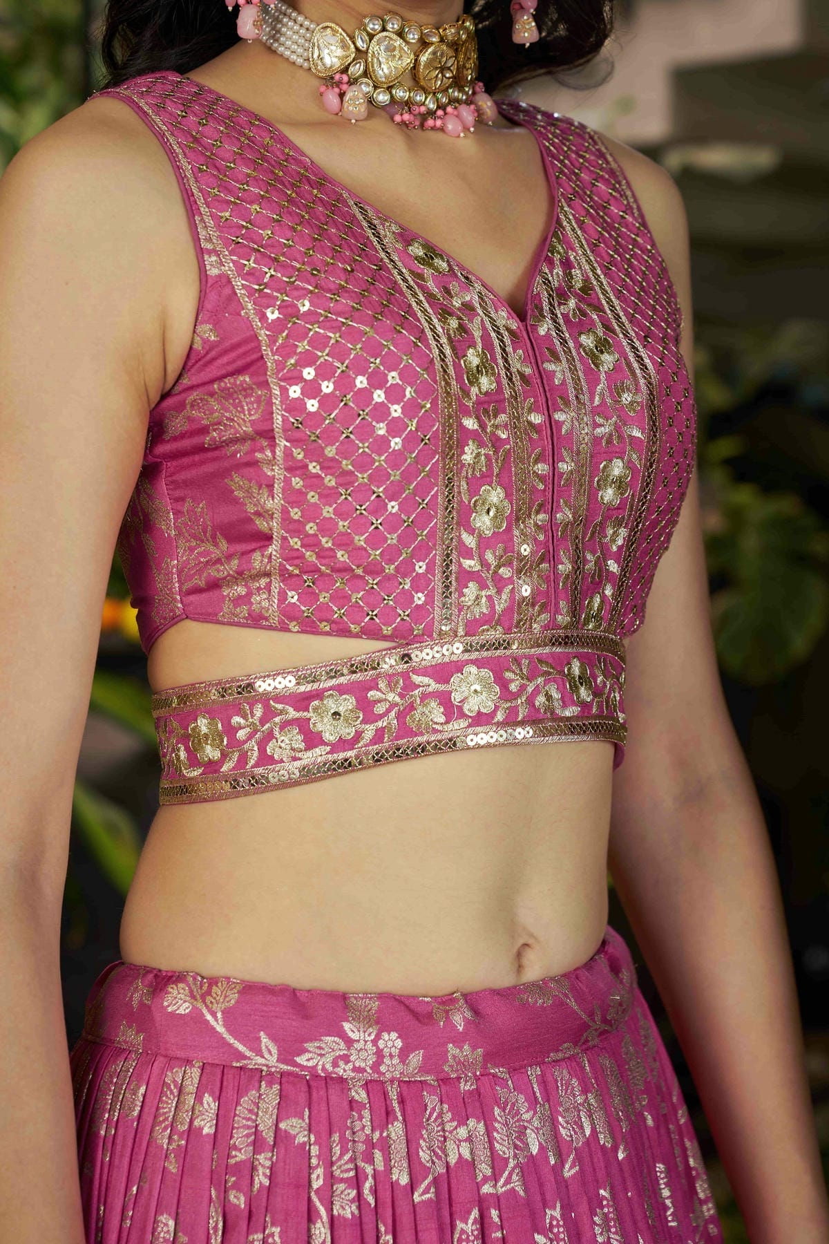 Dola Silk Jacquard Lehenga Choli In Pink Colour LC10110106