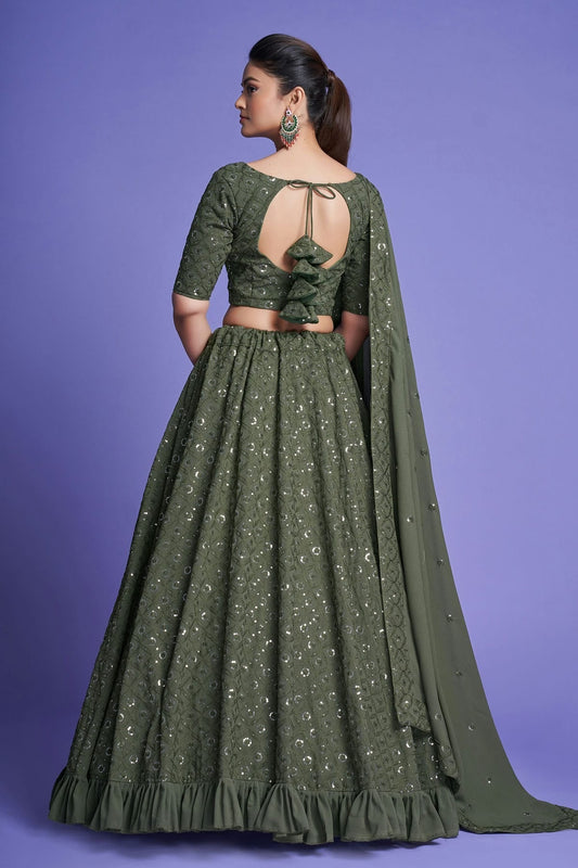 Georgette Designer Lehenga CholiIn Grey NCLC12710102