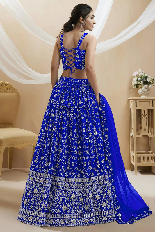 Georgette Embroidery A Line Lehenga Choli NCLC10110147
