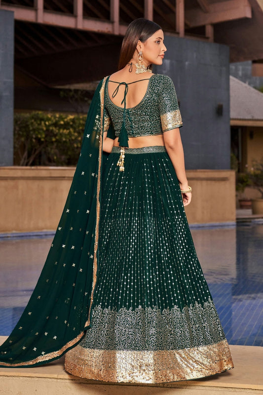 Georgette Embroidery A Line Lehenga Choli NCLC10110202