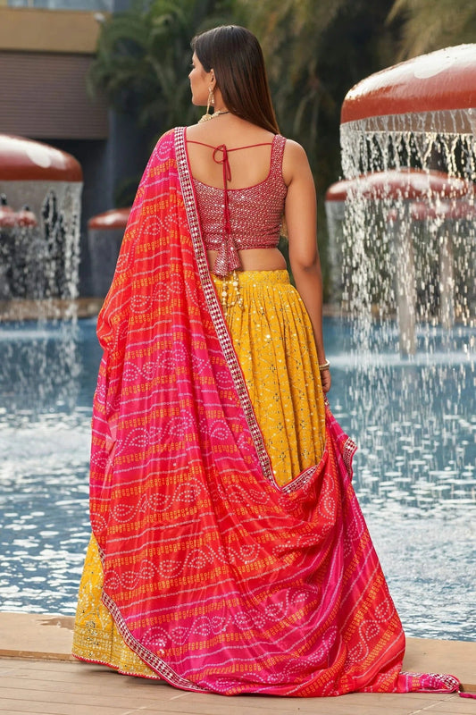 Georgette Embroidery A Line Lehenga Choli NCLC10110204