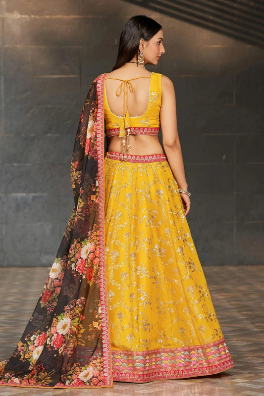 Georgette Embroidery A Line Lehenga Choli NCLC10110211