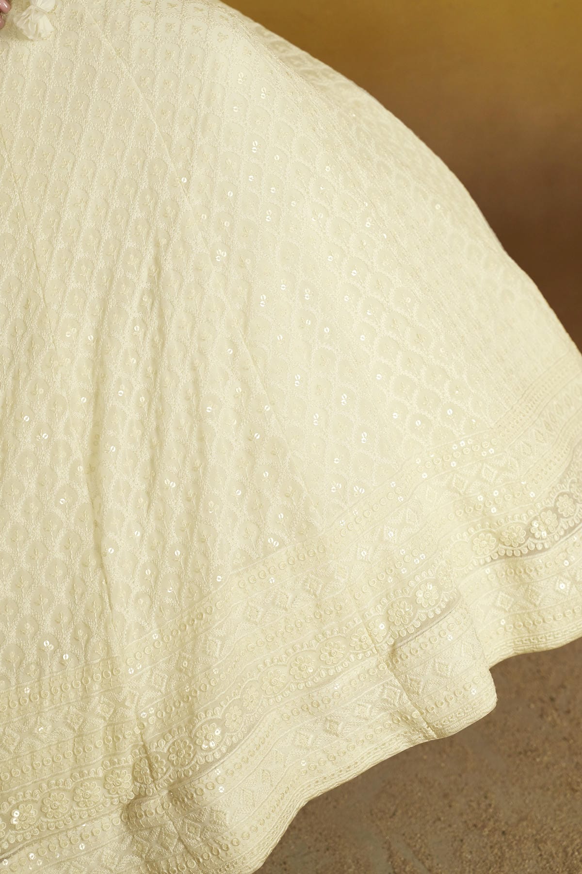 Georgette Lehenga Choli In White Colour LC10110136