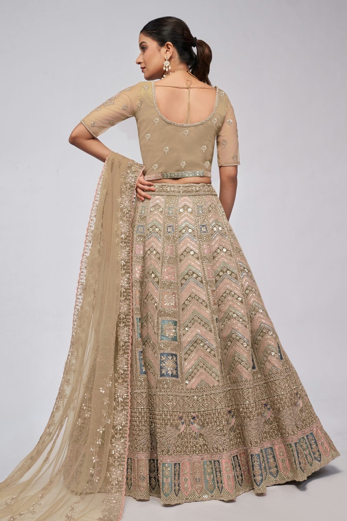 Gold Soft Net Lehenga Choli NCLC10310112