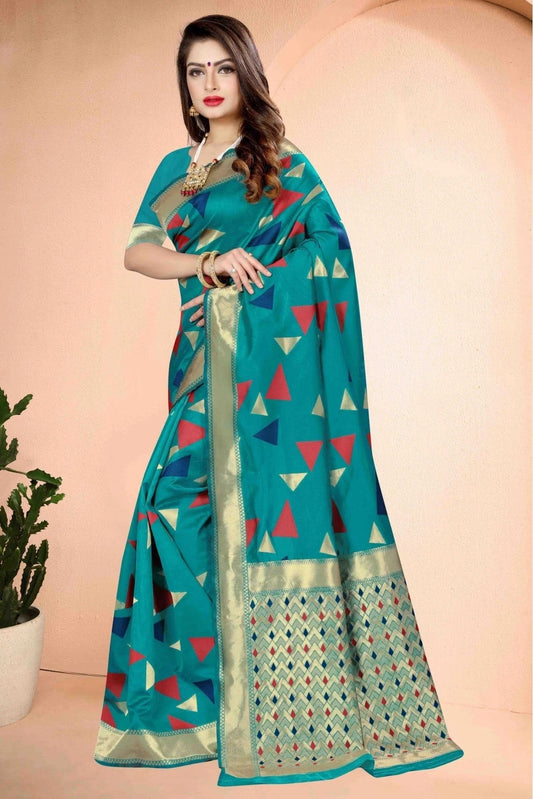 Green Banarasi Art Silk Traditional Saree NCSD11210779