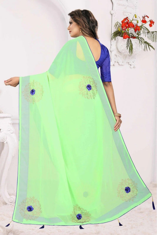 Green Georgette Traditional Saree NCSD11210667