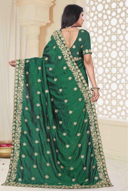 Green Mayo Silk Designer Saree NCSD11210640
