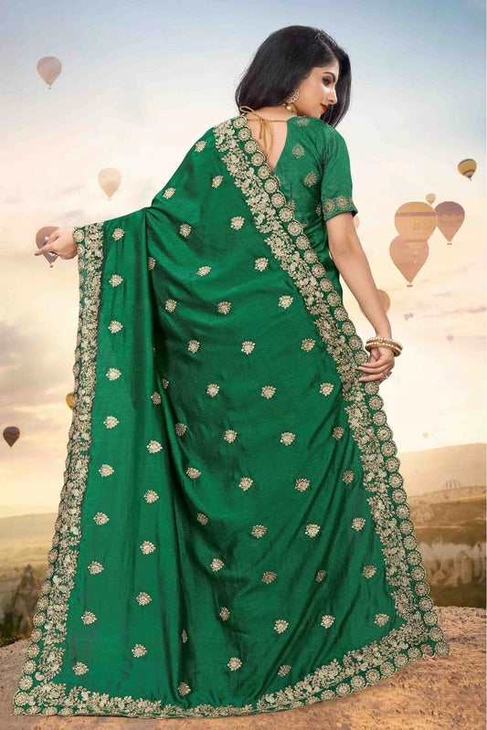 Green Mayo Silk Designer Saree NCSD11210656