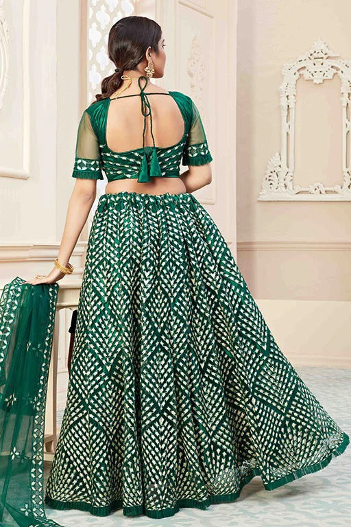 Green Net Designer Lehenga Choli NCLC12410149
