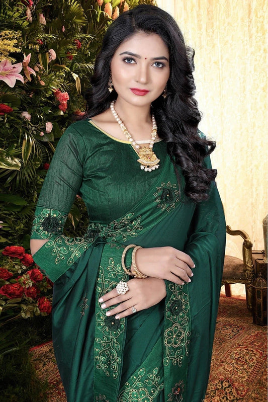 Green Rangoli Silk Designer Saree NCSD11210703