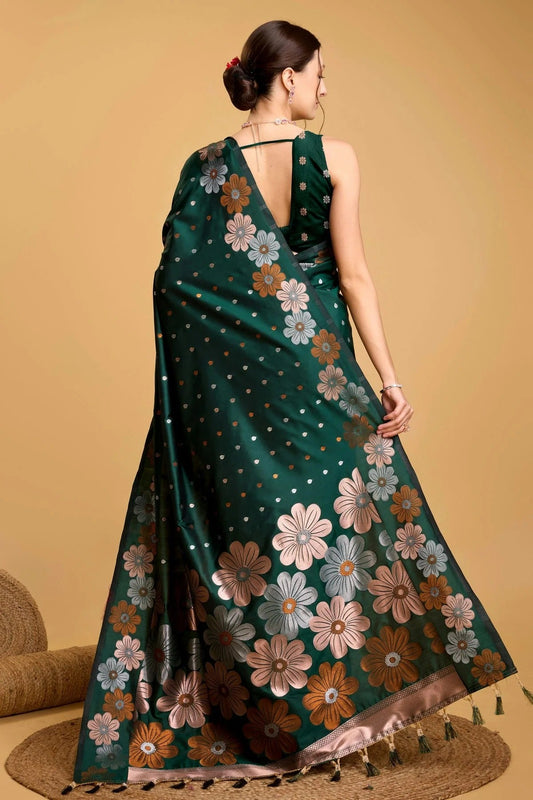 Green Silk Saree NCSD11112542