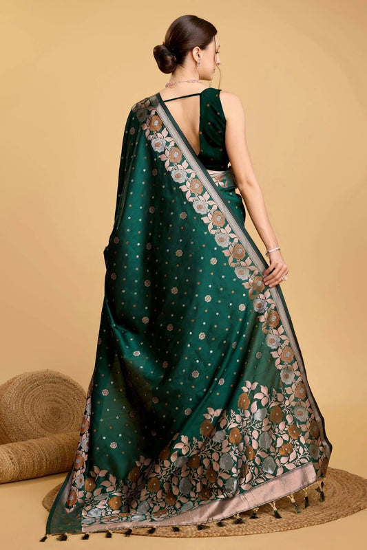 Green Silk Saree NCSD11112585