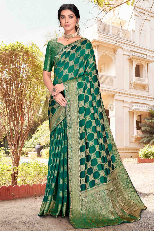 Green Soft Silk Designer Saree NCSD11210928