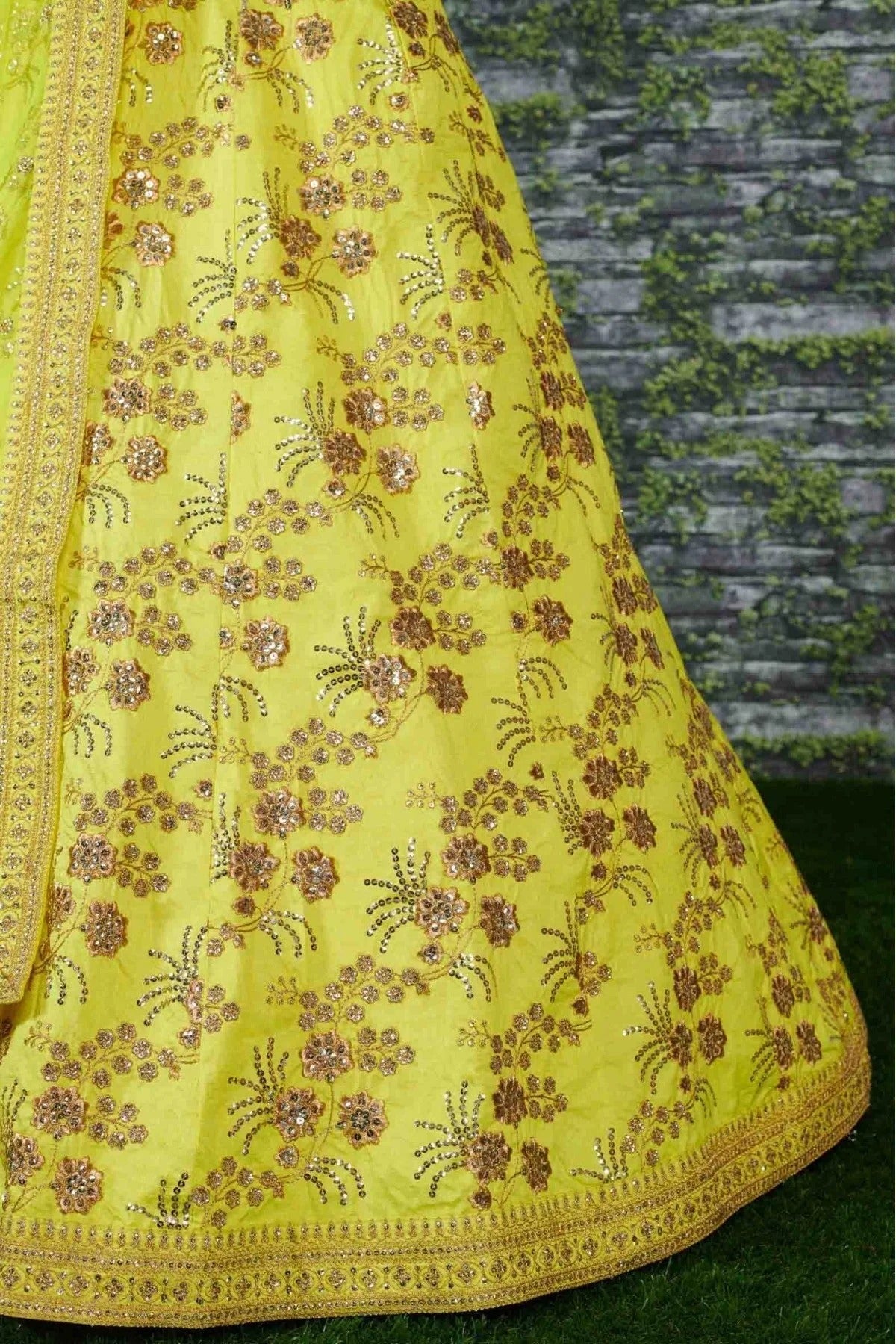 Green Thai Silk Lehenga Choli NCLC10110260
