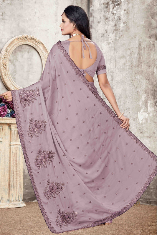 Lavender Rangoli Silk Designer Saree NCSD11210738