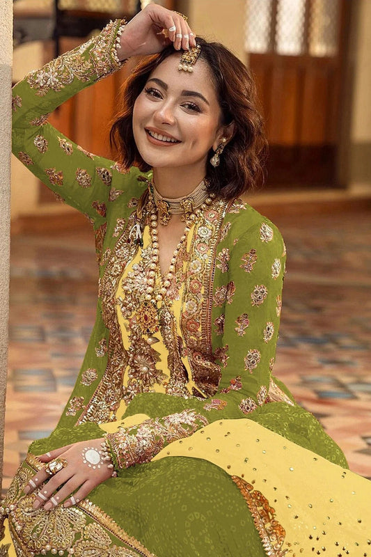 Light Green Organza Pakistani Suit NCSM11410554