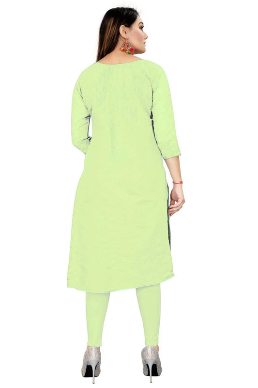 Light Green Unstitched Chanderi Straight Suit NCUS11610450