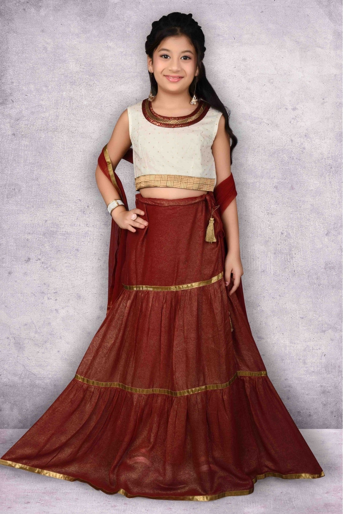 Maroon Georgette Embroidery Lehenga Choli NCGW10710792