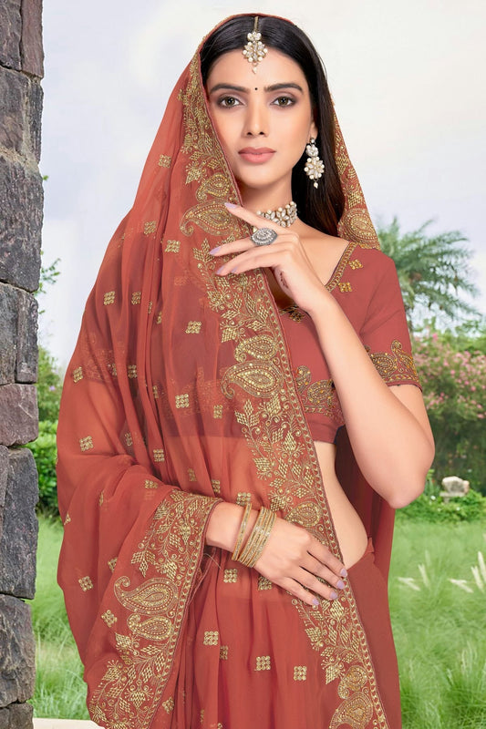 Mauve Georgette Designer Saree NCLC11210481