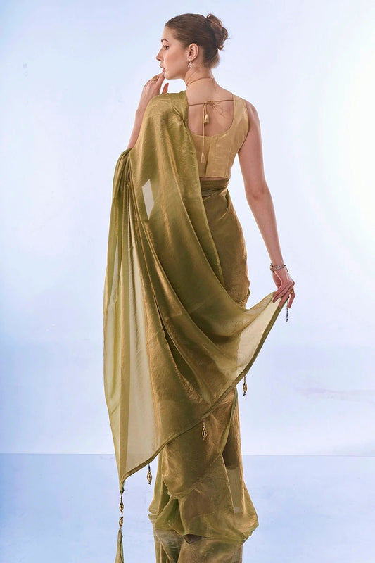 Mehendi Green Fendy Saree NCSD11112441